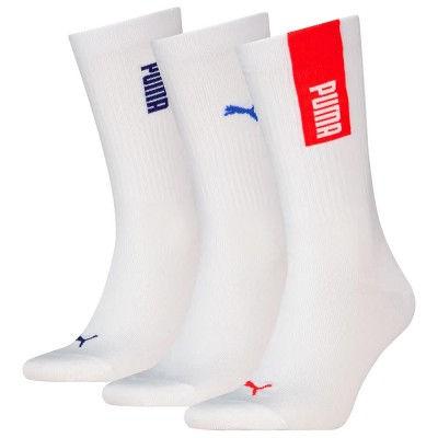 чорапи,мъжки,чорапи,дамски,чорапи,puma,701236899,crew,socks,3,pairs,white,(white,red,blue)