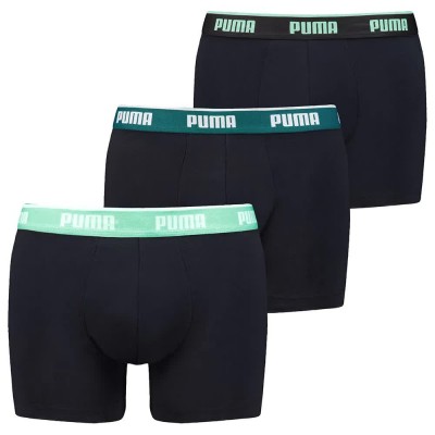 боксерки,мъжко,бельо,puma,everyday,basics,boxers,3,units,black,(black,mint,emerald)