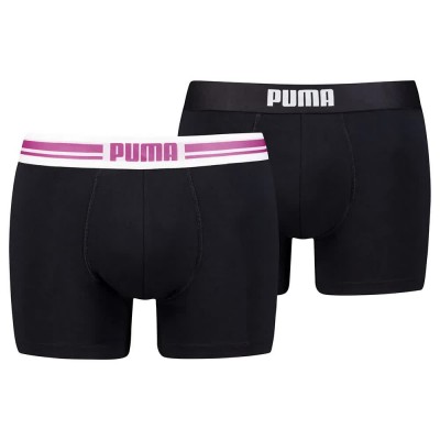 боксерки,мъжко,бельо,puma,everyday,placed,logo,boxers,2,units,black,(electric,orchid,black)