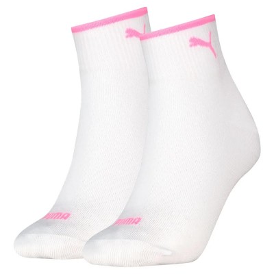 чорапи,дамски,чорапи,puma,quarter,socks,2,pairs,white,(white,pink,splash)