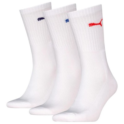 чорапи,мъжки,чорапи,puma,sport,socks,3,pairs,white,(white,red,blue)