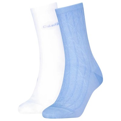 чорапи,дамски,чорапи,calvin,klein,701237676,socks,2,pairs,white,blue,(sky,blue)