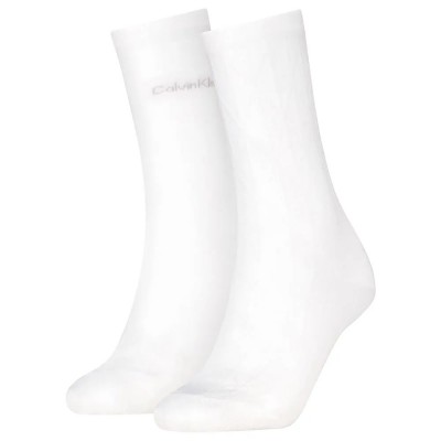 чорапи,дамски,чорапи,calvin,klein,701237676,socks,2,pairs,white,(white)