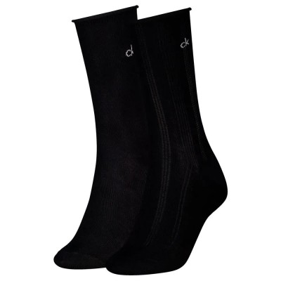 чорапи,дамски,чорапи,calvin,klein,701238120,socks,2,pairs,black,(black)