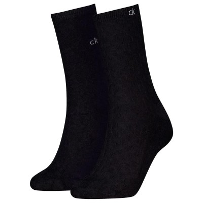 чорапи,дамски,чорапи,calvin,klein,701238803,socks,2,pairs,black,(black)