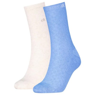 чорапи,дамски,чорапи,calvin,klein,701238803,socks,2,pairs,white,blue,(sky,blue)
