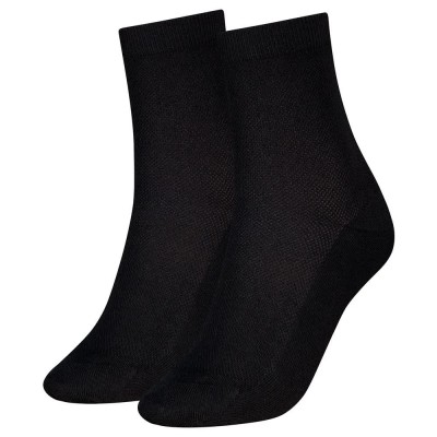 чорапи,дамски,чорапи,calvin,klein,701238804,short,socks,2,pairs,black,(black)