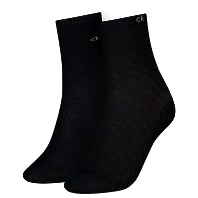 чорапи,дамски,чорапи,calvin,klein,701238805,short,socks,2,pairs,black,(black)