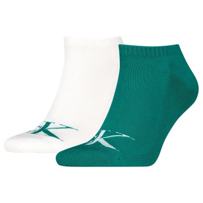 чорапи,мъжки,чорапи,calvin,klein,jeans,701228807,short,socks,2,pairs,green,white,(jade,green)