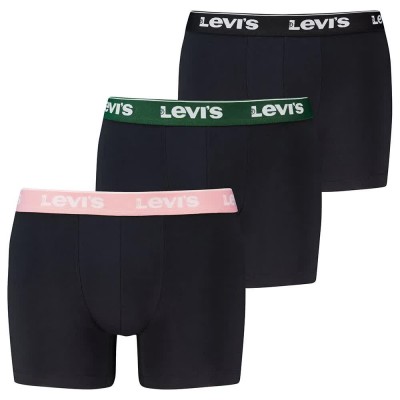 боксерки,мъжко,бельо,levi´s,®,repeat,logo,brief,boxers,3,units,black,(black,multicolor)
