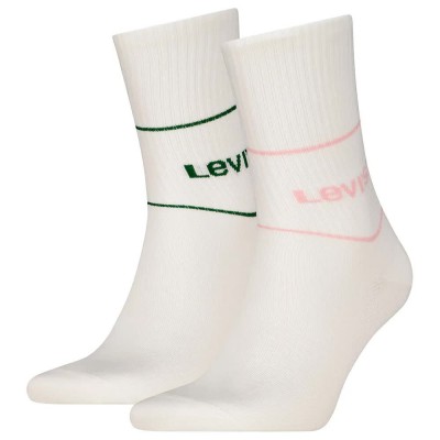 чорапи,мъжки,чорапи,levi´s,®,short,cut,logo,sport,socks,2,pairs,white,(white,green,pink)