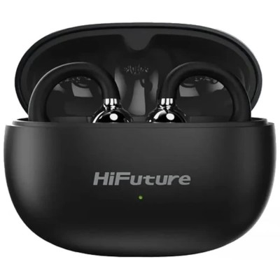 слушалки,слушалки,hifuture,flexclip,wireless,earphones,black,(metallic,black)