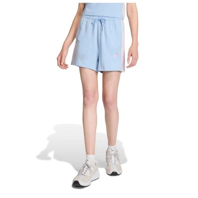 къси,панталони,дамски,панталони,adidas,essentials,3,stripes,cotton,shorts,blue,(glow,blue,clear,pink)