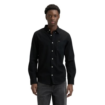 риза,с,дълъг,ръкав,дамски,ризи,мъжки,ризи,lee,112376555,regular,fit,long,sleeve,shirt,black,(black)