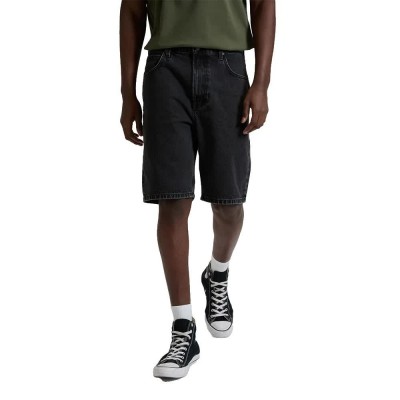 къси,панталони,мъжки,панталони,дамски,панталони,lee,asher,loose,fit,denim,shorts,black,(rekindle)