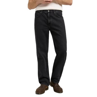 дънки,мъжки,панталони,дамски,панталони,lee,haden,relaxed,fit,jeans,black,(cerberus)