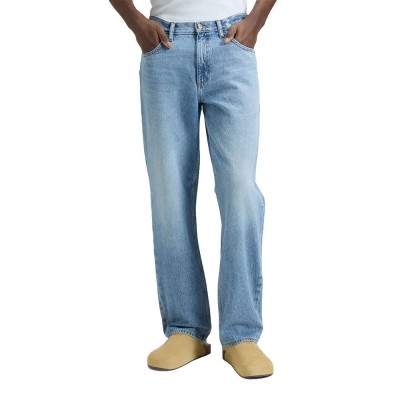 дънки,мъжки,панталони,дамски,панталони,lee,haden,relaxed,fit,jeans,blue,(reality,check)