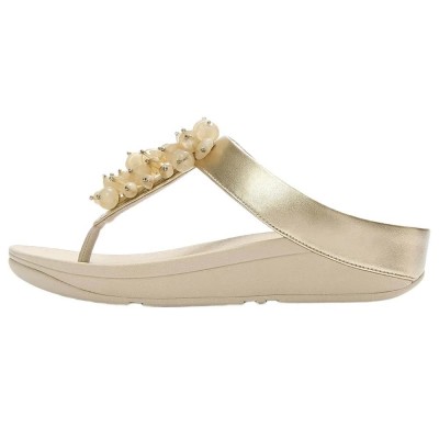 сандали,дамски,сандали,и,чехли,fitflop,fino,bead,cluster,toe,post,sandals,golden,(platino)