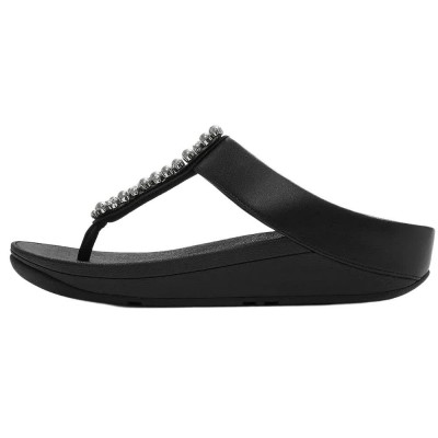 сандали,дамски,сандали,и,чехли,fitflop,fino,toe,post,sandals,black,(black)