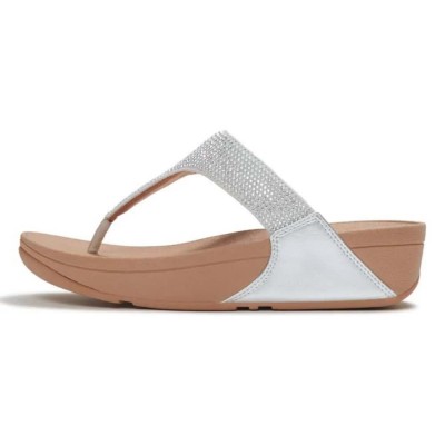 сандали,дамски,сандали,и,чехли,fitflop,lulu,crystal,embellished,toe,post,sandals,silver,(steeled,silver)