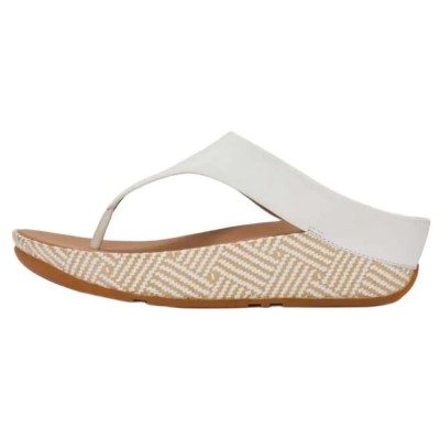 сандали,дамски,сандали,и,чехли,fitflop,lulu,lux,graphic,weave,toe,post,sandals,white,(urban,white)