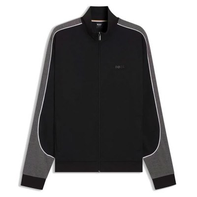 блуза,мъжки,пуловери,boss,10269555,full,zip,sweatshirt,black,(black)