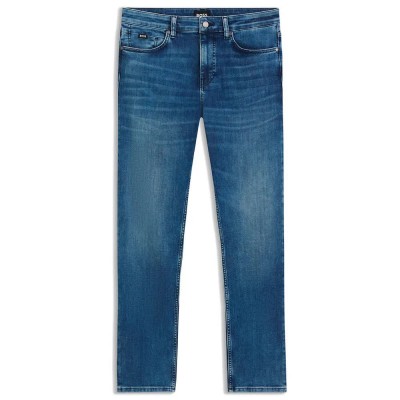 дънки,мъжки,панталони,boss,delaware,10276502,slim,fit,jeans,blue,(black)