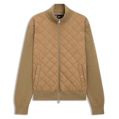 жилетка,мъжки,пуловери,дамски,пуловери,boss,ubon,10276802,cardigan,brown,(dark,beige)