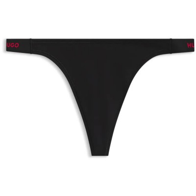 дамско,бельо,дамски,бикини,и,танкини,hugo,10277475,thong,black,(black)