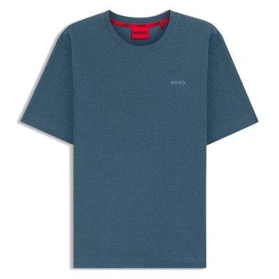 тениска,мъжки,пижами,hugo,austin,red,short,sleeve,pyjama,t,shirt,blue,(open,blue)
