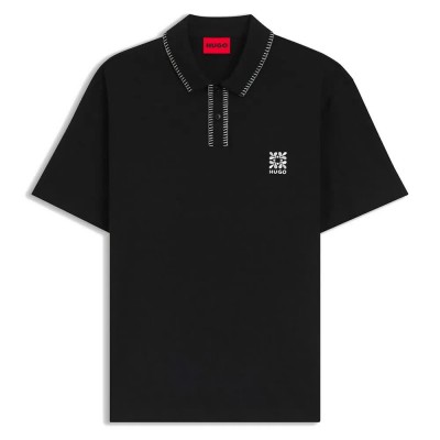 дамски,блузи,с,яка,мъжки,блузи,с,яка,hugo,daropolo,10278508,polo,black,(black)