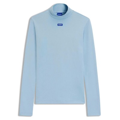 тениска,мъжки,тениски,дамски,тениски,hugo,easy,01,blue,long,sleeve,t,shirt,blue,(open,blue)