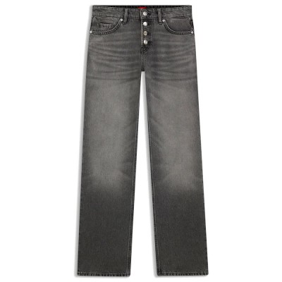дънки,мъжки,панталони,дамски,панталони,hugo,gilissi,10267552,straight,fit,jeans,grey,(silver)