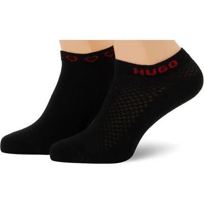 чорапи,мъжки,чорапи,дамски,чорапи,hugo,microlove,10276107,short,socks,2,pairs,black,(black)