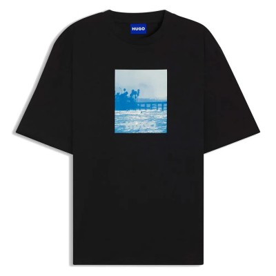 тениска,мъжки,тениски,дамски,тениски,hugo,nierofix,10258299,blue,short,sleeve,t,shirt,black,(black)