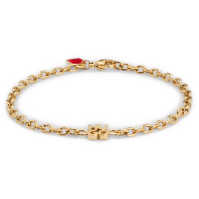 бижутерия,hugo,stacke,logo,bracelet,golden,(gold)