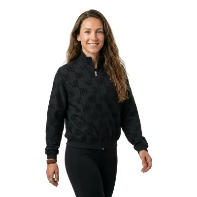 блуза,дамски,блузи,hugo,terry,monogram,10271234,full,zip,sweatshirt,black,(black)