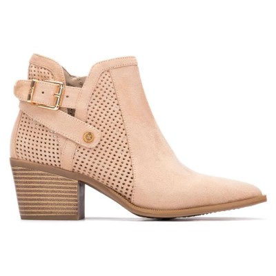дамски,боти,мъжки,боти,xti,145265,heel,booties,beige,(beige)