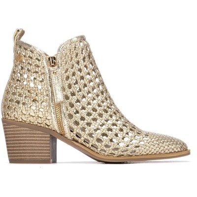 дамски,боти,мъжки,боти,xti,145267,heel,booties,golden,(gold)