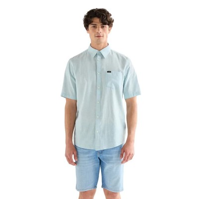 риза,с,къс,ръкав,дамски,ризи,мъжки,ризи,wrangler,112378046,1,pocket,regular,fit,short,sleeve,shirt,blue,(forget,me,not)