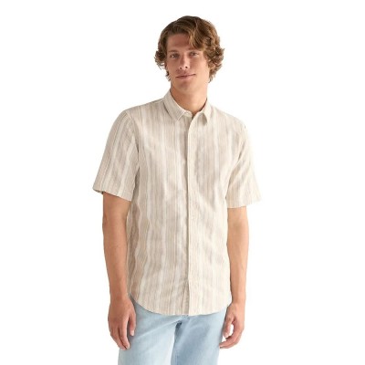 риза,с,къс,ръкав,дамски,ризи,мъжки,ризи,wrangler,112378581,regular,fit,short,sleeve,shirt,beige,(brown,white)