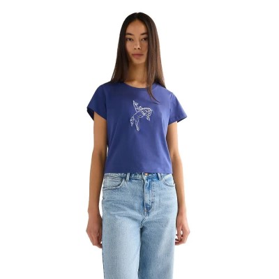 бебешка,тениска,мъжки,тениски,дамски,тениски,wrangler,baby,short,sleeve,t,shirt,blue,(deep,cobalt)