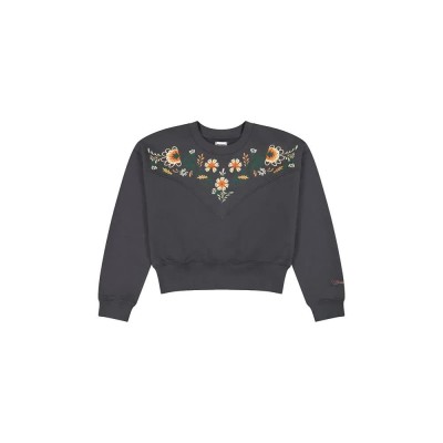 блуза,дамски,блузи,wrangler,embroidered,sweatshirt,black,(faded,black)