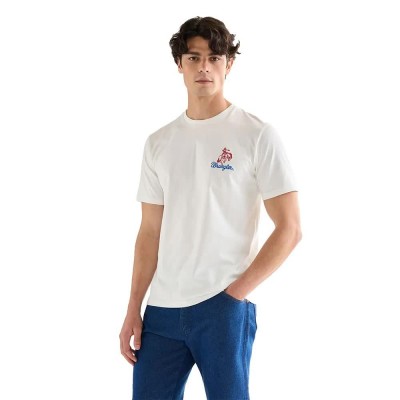 тениска,мъжки,тениски,дамски,тениски,wrangler,embroidery,short,sleeve,t,shirt,white,(worn,white)