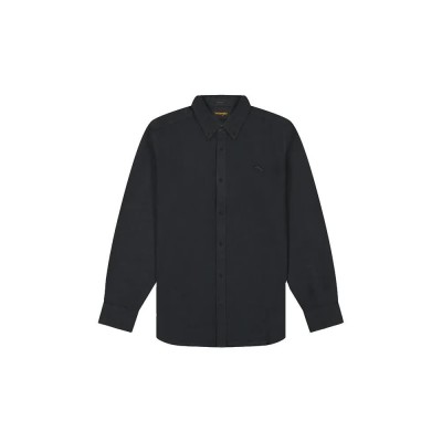 риза,с,дълъг,ръкав,дамски,ризи,мъжки,ризи,wrangler,oxford,long,sleeve,shirt,black,(black)