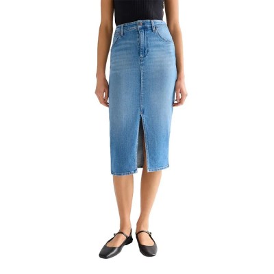 пола,дамски,поли,и,рокли,wrangler,pencil,slim,fit,denim,skirt,blue,(hazy,horizon)