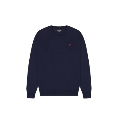 блуза,мъжки,пуловери,wrangler,sign,off,crew,sweatshirt,blue,(navy)