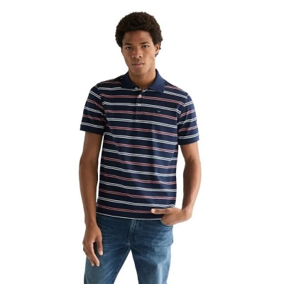 блуза,с,яка,дамски,блузи,с,яка,мъжки,блузи,с,яка,wrangler,stripe,short,sleeve,polo,blue,(navy)