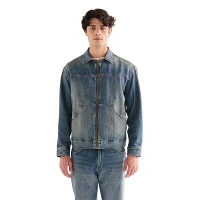 яке,мъжки,якета,дамски,якета,и,палта,wrangler,trailrider,denim,jacket,blue,(dusk)