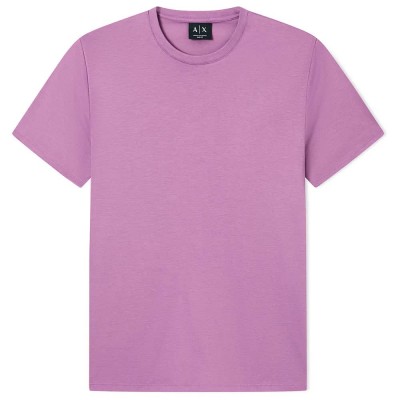 тениска,мъжки,тениски,дамски,тениски,armani,exchange,8nzt74,zja5z,short,sleeve,v,neck,t,shirt,purple,(crushed,grape)